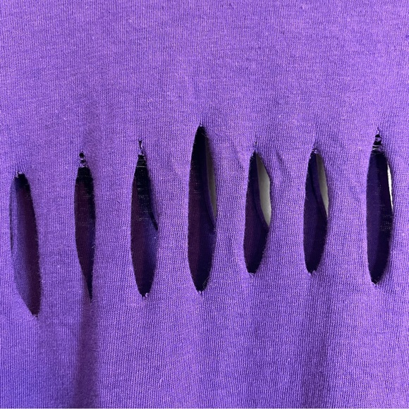 Bahamas Tourist Bathing Suit Cover-Up Shirt Single Stitch Cut Outs Long Glitter - Picture 12 of 13